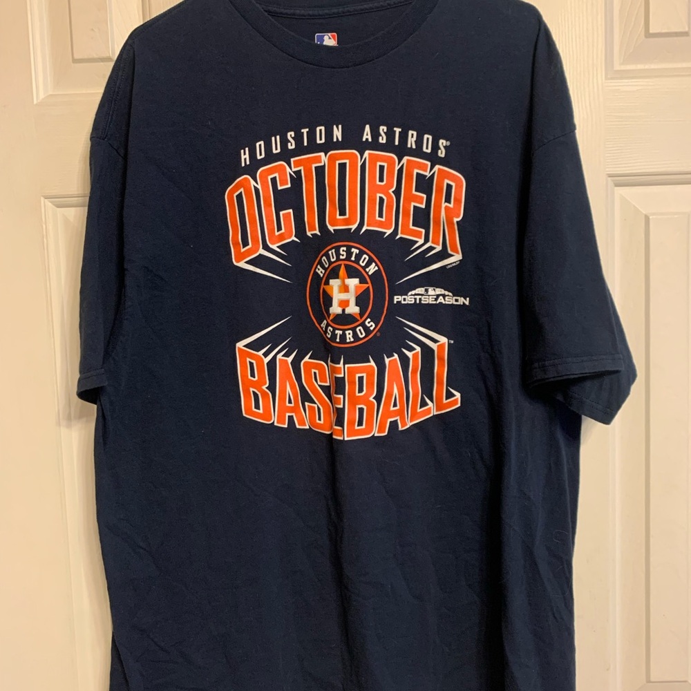 Houston Astros Navy October Baseball Tee